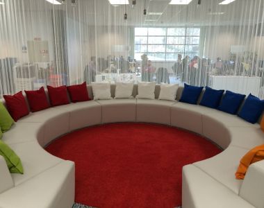 Circular Couch For Google Offices